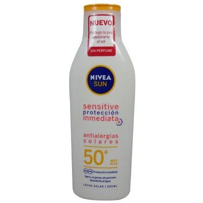 Nivea Sun solar cream 200 ml. Protection 50 sensitive allergy skin.