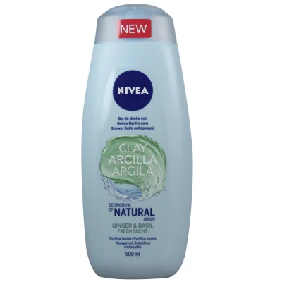 Nivea shower gel 500 ml. Clay fresh scent.