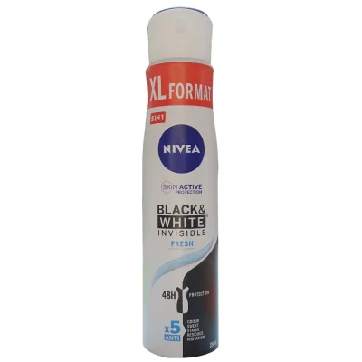 Nivea deodorant spray 250 ml. Black & white invisible fresh.