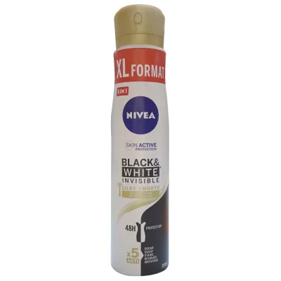 Nivea deodorant spray 250 ml. Black & white invisible silky smooth.