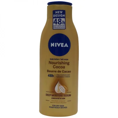 Nivea body milk 400 ml. Nutritive cacao butter dry skin.