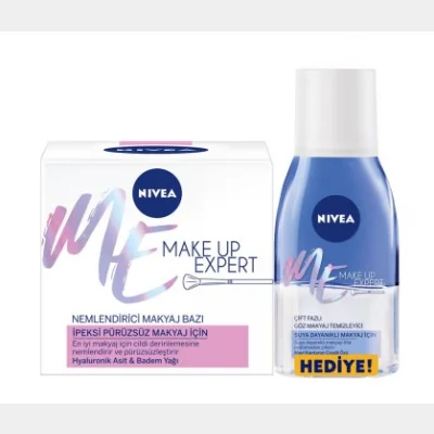 Nivea Me Moisturizing Make-up Base 50 Ml+Eye Make-Up Remover Water 125 Ml