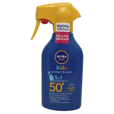 Nivea Sun solar milk 270 ml. Kids Protection 30 sensitive protects & care.