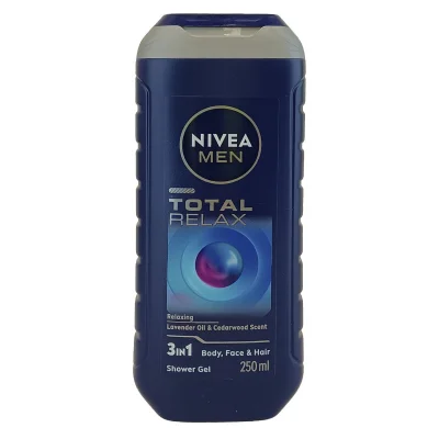 Nivea shower gel 250 ml. Men total relax 3 in 1.