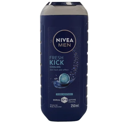 Nivea shower gel 250 ml. Men fresh kick 5 in 1.