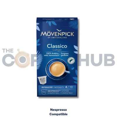 Mövenpick MOVENPICK 10CAPS. (57G) NESPRESSO LUNGO CLASSICO /8