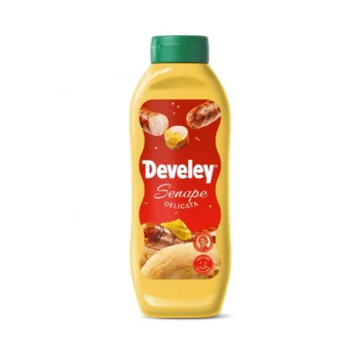 Develey Sauce 875ml Delicate Mustard Top Down