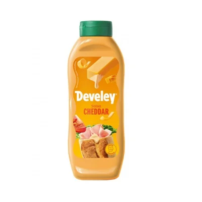Develey Sauce 875ml Cheddar Top Down