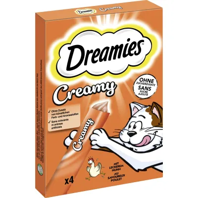 Dreamies Snacks Creamy Snack mit Huhn