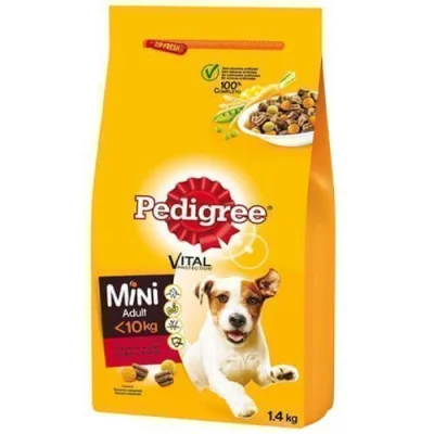 PEDIGREE DOG FOOD ADULT MINI 1,4kg. MANZO E VERDURE