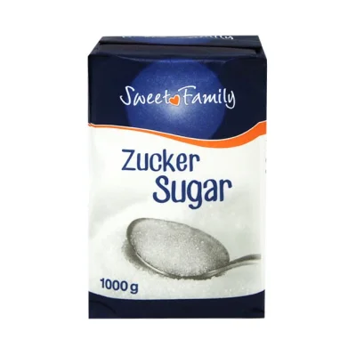 sugar SWEET FAMILY white crystal 1kg