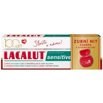 Lacalut Toothpaste 75ml Sensitive + Floss