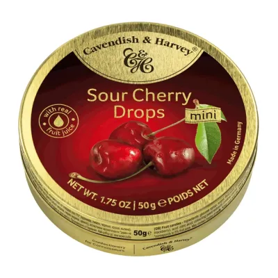 Cavendish & Harvey Sour Cherry Drops 50g