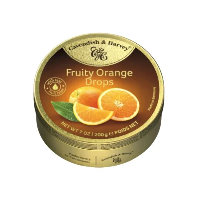 Cavendish & Harvey Fruity Orange Drops 200g