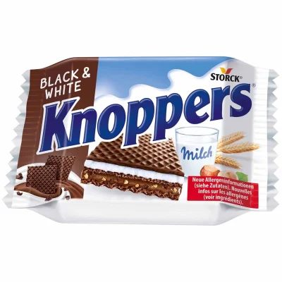 Knoppers Black & White 25g