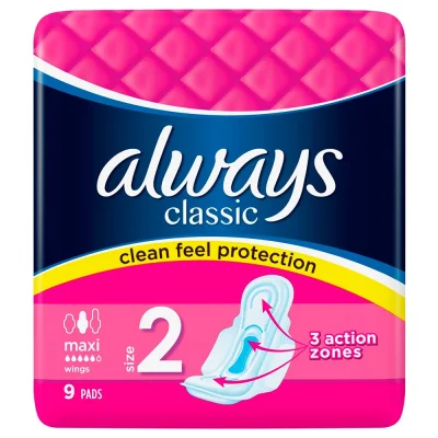 Always Classic Maxi 9 Pads