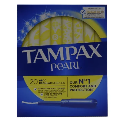 Tampax pearl 20 u. Regular.