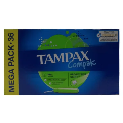 Tampax compak 36 u. Super.