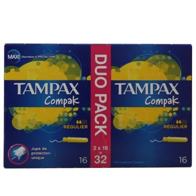 Tampax compak 32 u. Regular.