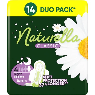 Naturella Classic Camomile A14 Night Sanitary Pads