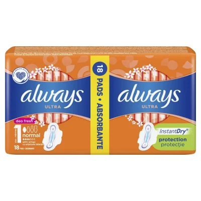 Always Ultra Duo Fresh 18 Pads