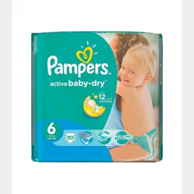PAMPERS ACTIVE BABY DRY Νο6 15+ kg 30T X 3