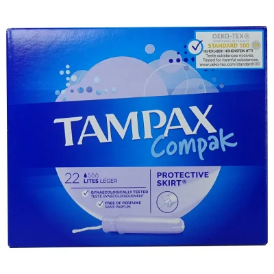 Tampax compak 22 u. Lites.