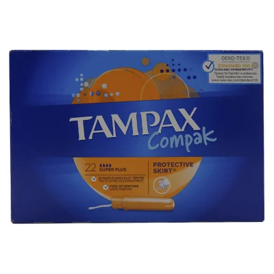Tampax compak 22 u. Super plus.