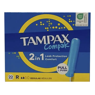 Tampax compak 22 u. Regular.