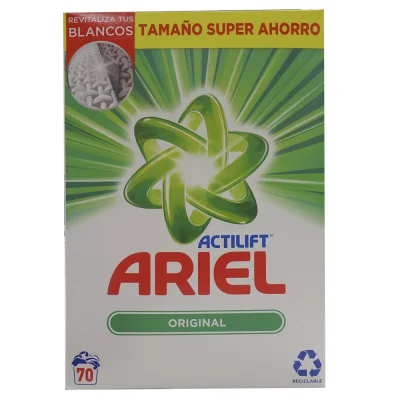 Ariel powder detergent 70 dose. 4550 gr. Original.