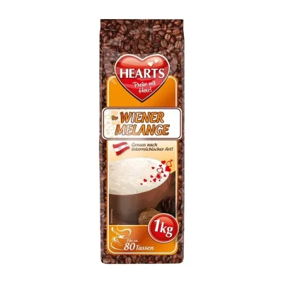 HEARTS 1KG CAPPUCCINO - WIENER MELANGE /10