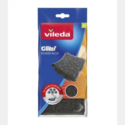 VILEDA ΣΦΟΥΓΓΑΡΑΚΙ ΚΟΥΖΙΝΑΣ POWER INOX 2T Χ15