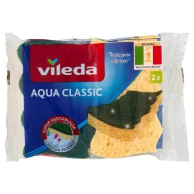 Vileda Spugna Abrasiva Naturale Aqua X2