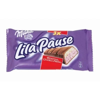 Lila Pause Chocolate Strawberry 3x34g Σοκολάτα με Φράουλα