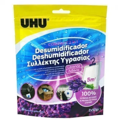 UHU HUMIDITY COLLECTOR LAVENDER 450gr. 2+1 FREE REPLACEMENT
