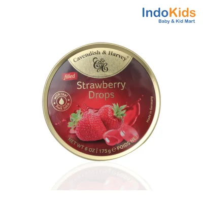 Cavendish & Harvey Filled Strawberry Drops 175g