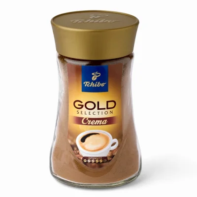 Tchibo 180G GOLD SELECTION CREMA - INSTANT GLASS /6