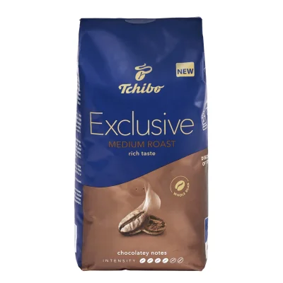Tchibo Exclusive Medium Roast Coffee Beans 1kg