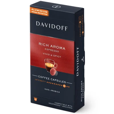 Davidoff 10CAPS. (55G) NESPRESSO RICH AROMA ESPRESSO /10