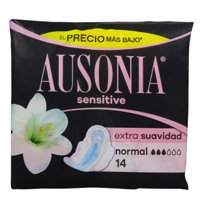 Ausonia Sanitary 14 u. Sensitive normal with wings.