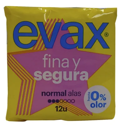 Evax sanitary 12 u. Fina y Segura normal with wings.