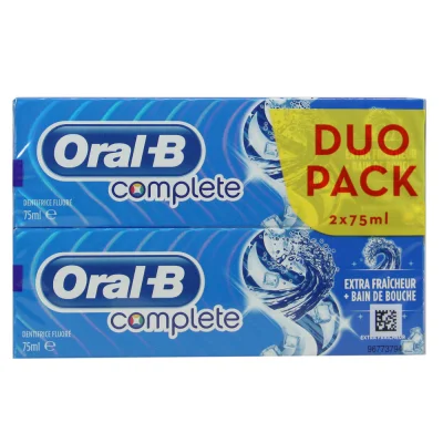 Oral B toothpaste 2 X 75 ml. Complete.