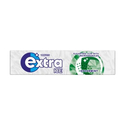 Extra Ice Spearmint Sugarfree Chewing Gum 10 Pieces