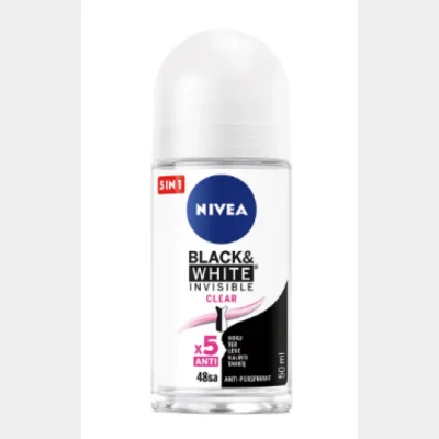 Nivea Deodorant B&W Clear Roll On 50 ml