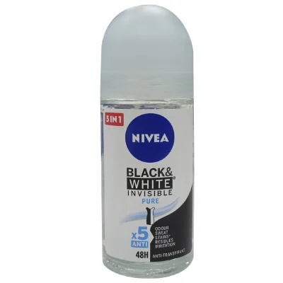 Nivea deodorant roll-on 50 ml. Black & white invisible pure.