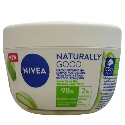 Nivea cream 200 ml. Naturally good aloe vera.