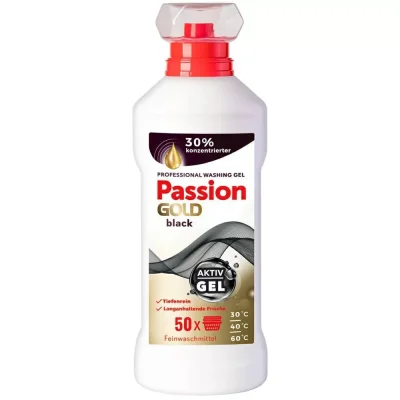 Passion Gold Washing Gel Black 50 Washes 2l