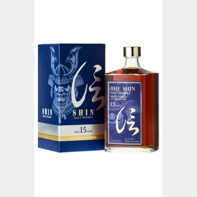 The Shin Mizunara 15 Years Japanese Whisky + GB 48% 70cl