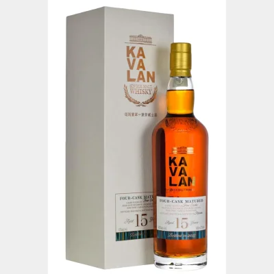 Kavalan 15 Year Old Four Cask 2025 Edition + GB 43% 70cl