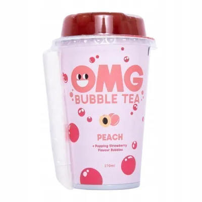 OMG BUBBLE TEA 270ml PEACH